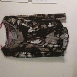 Vera Wang tie dye long sleeve Top